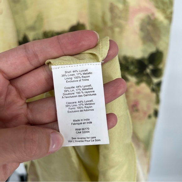 Geisha Designs Formal Sleeveless Floral Cream Romantic Maxi Slip Dress Gown XS - Picture 9 of 11